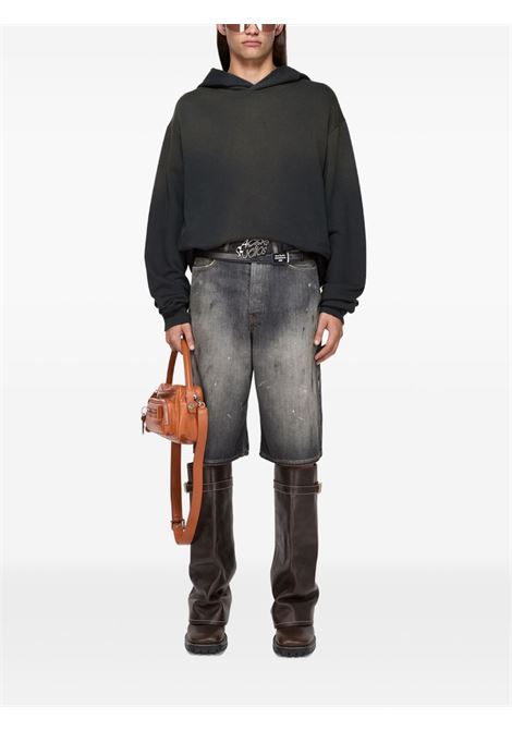 pantaloncini denim loose fit uomo neri ACNE STUDIOS | BE0173900